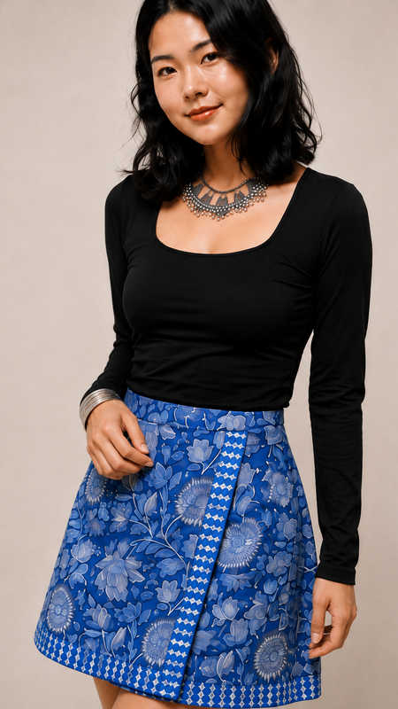 Nilgiri Blue Skort