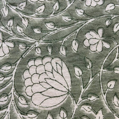 Sage Green Floral Printed Wrap Skort