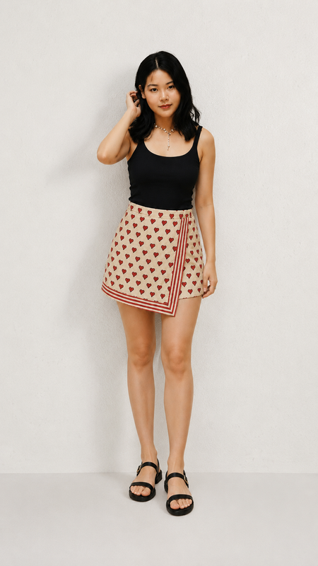 Ajrakh Fusion Skort
