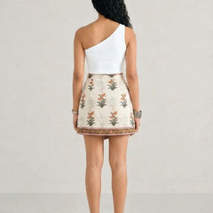 Botanical Printed Wrap Skort