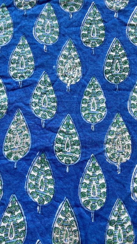 Peacock Motif Printed Wrap Skort