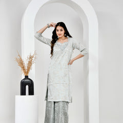 Cotton Kurta Set with Palazzo