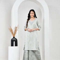 Cotton Kurta Set with Palazzo