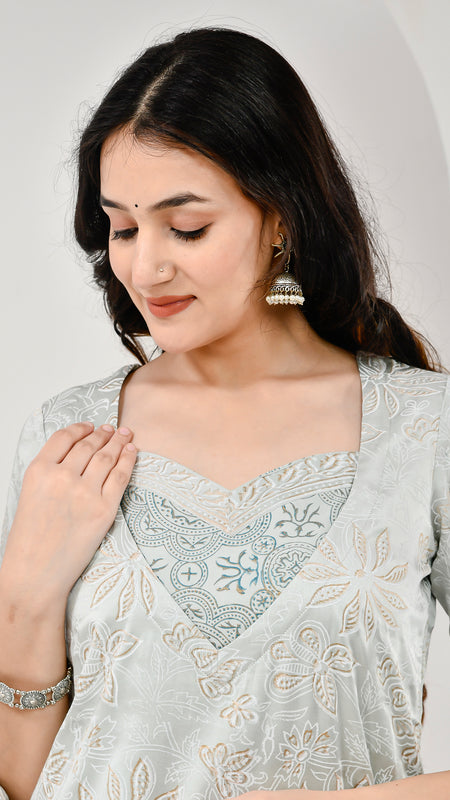 Cotton Kurta Set with Palazzo