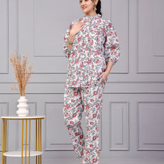 Printed Cotton Kurta Set