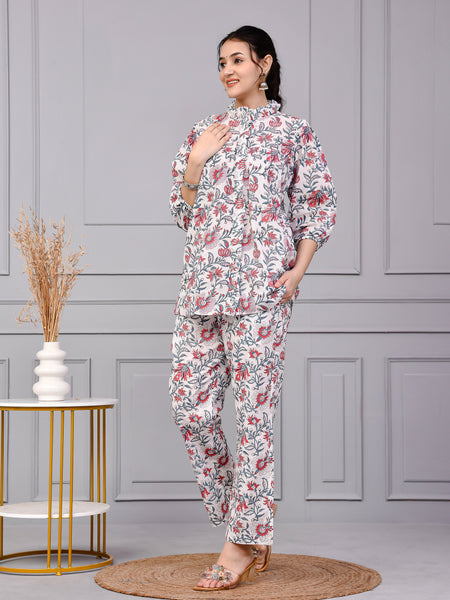 Printed Cotton Kurta Set