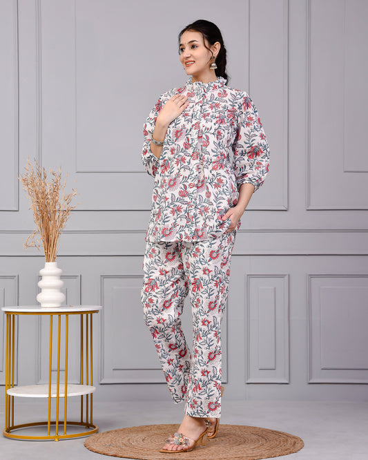 Printed Cotton Kurta Set