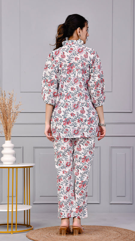 Printed Cotton Kurta Set