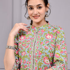 Mira Floral Printed Cotton Co-ord Set