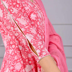 Roohani Pink Dress with Dupatta Set