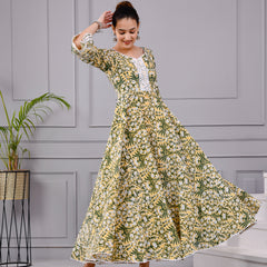 Hari Tara Yellow Cotton Dress