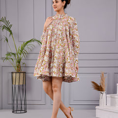 Sitara Frock Women's Floral Flared Dress