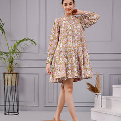 Sitara Frock Women's Floral Flared Dress