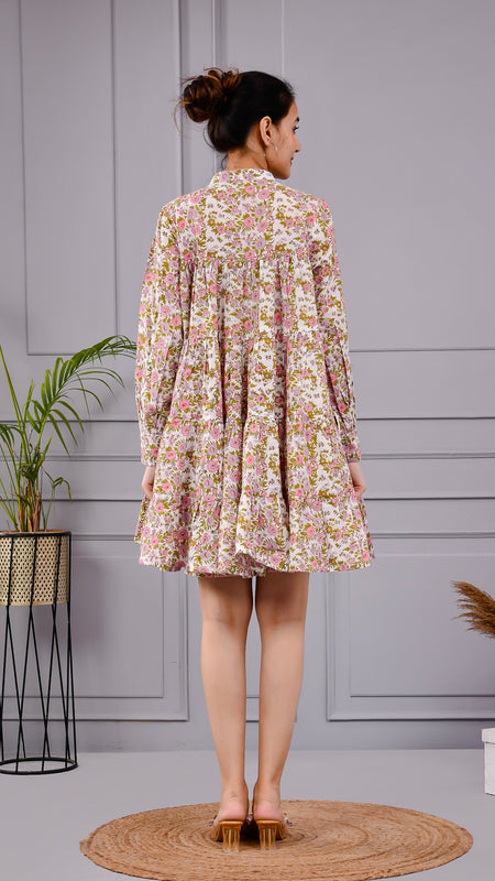 Sitara Frock Women's Floral Flared Dress