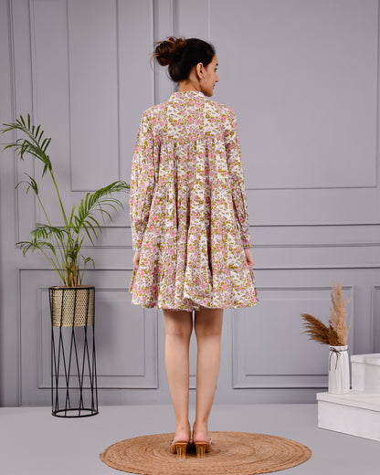 Sitara Frock Women's Floral Flared Dress