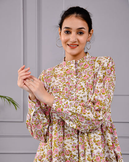 Sitara Frock Women's Floral Flared Dress