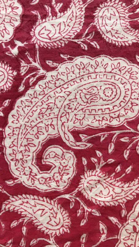 Authentic HandBlock Sanganeri Printed, Eco Friendly Dyes, Pure Soft Cotton Fabric