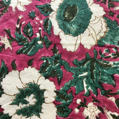 Authentic HandBlock Sanganeri Printed, Eco Friendly Dyes, Pure Soft Cotton Fabric