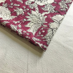 Authentic HandBlock Sanganeri Printed, Eco Friendly Dyes, Pure Soft Cotton Fabric