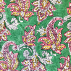 Authentic HandBlock Sanganeri Printed, Eco Friendly Dyes, Pure Soft Cotton Fabric