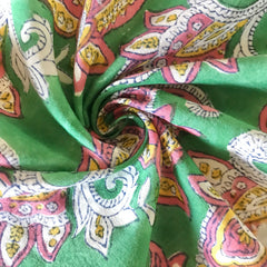 Authentic HandBlock Sanganeri Printed, Eco Friendly Dyes, Pure Soft Cotton Fabric