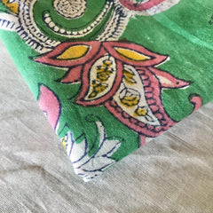 Authentic HandBlock Sanganeri Printed, Eco Friendly Dyes, Pure Soft Cotton Fabric