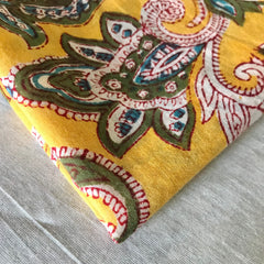 Authentic HandBlock Sanganeri Printed, Eco Friendly Dyes, Pure Soft Cotton Fabric