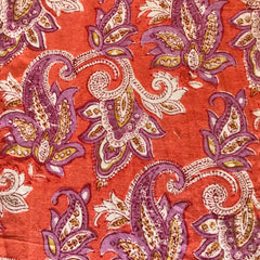 Authentic HandBlock Sanganeri Printed, Eco Friendly Dyes, Pure Soft Cotton Fabric
