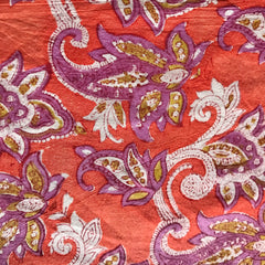 Authentic HandBlock Sanganeri Printed, Eco Friendly Dyes, Pure Soft Cotton Fabric