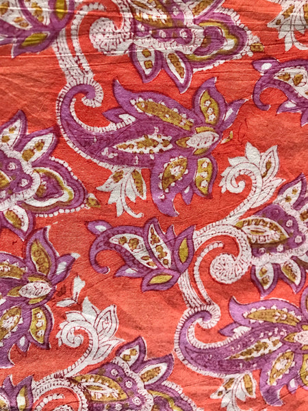Authentic HandBlock Sanganeri Printed, Eco Friendly Dyes, Pure Soft Cotton Fabric