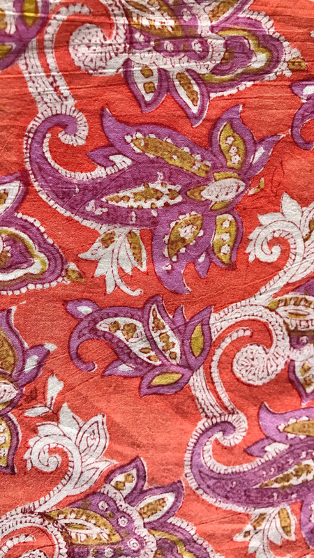 Authentic HandBlock Sanganeri Printed, Eco Friendly Dyes, Pure Soft Cotton Fabric