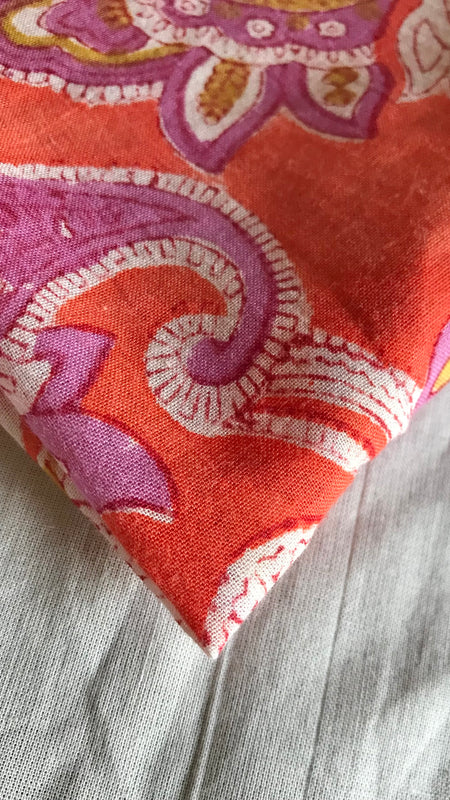 Authentic HandBlock Sanganeri Printed, Eco Friendly Dyes, Pure Soft Cotton Fabric