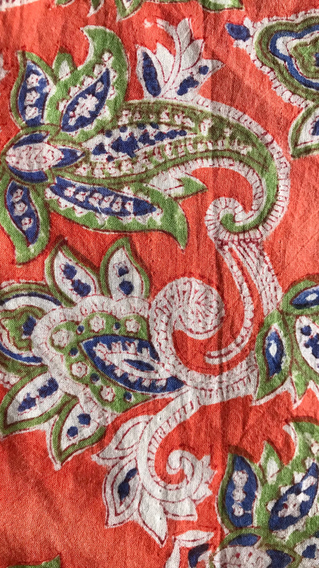 Authentic HandBlock Sanganeri Printed, Eco Friendly Dyes, Pure Soft Cotton Fabric