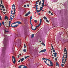 Authentic HandBlock Sanganeri Printed, Eco Friendly Dyes, Pure Soft Cotton Fabric