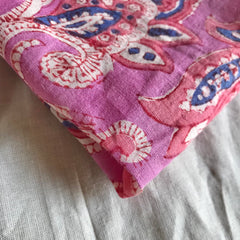 Authentic HandBlock Sanganeri Printed, Eco Friendly Dyes, Pure Soft Cotton Fabric