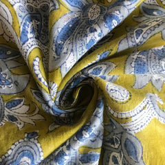 Authentic HandBlock Sanganeri Printed, Eco Friendly Dyes, Pure Soft Cotton Fabric