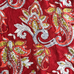 Authentic HandBlock Sanganeri Printed, Eco Friendly Dyes, Pure Soft Cotton Fabric