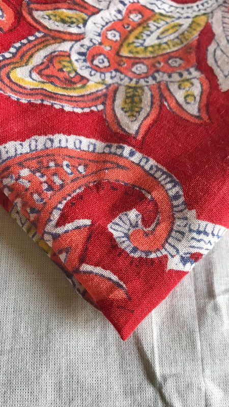 Authentic HandBlock Sanganeri Printed, Eco Friendly Dyes, Pure Soft Cotton Fabric