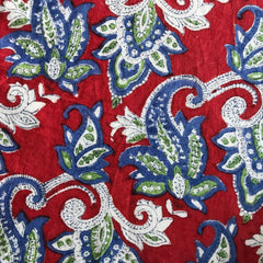 Authentic HandBlock Sanganeri Printed, Eco Friendly Dyes, Pure Soft Cotton Fabric