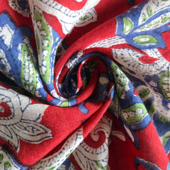Authentic HandBlock Sanganeri Printed, Eco Friendly Dyes, Pure Soft Cotton Fabric