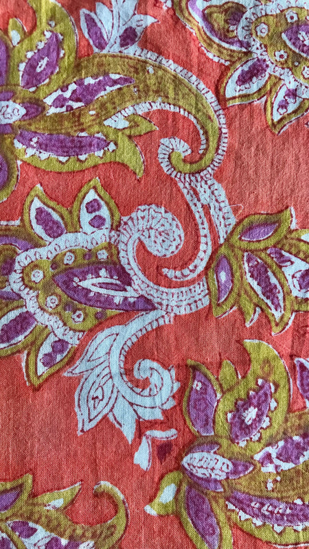 Authentic HandBlock Sanganeri Printed, Eco Friendly Dyes, Pure Soft Cotton Fabric