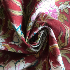 Authentic HandBlock Sanganeri Printed, Eco Friendly Dyes, Pure Soft Cotton Fabric
