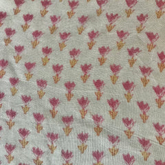 Authentic HandBlock Sanganeri Printed, Eco Friendly Dyes, Pure Soft Cotton Fabric