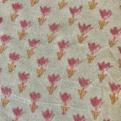 Authentic HandBlock Sanganeri Printed, Eco Friendly Dyes, Pure Soft Cotton Fabric