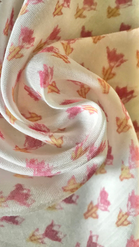 Authentic HandBlock Sanganeri Printed, Eco Friendly Dyes, Pure Soft Cotton Fabric