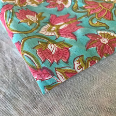 Authentic HandBlock Sanganeri Printed, Eco Friendly Dyes, Pure Soft Cotton Fabric