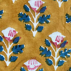 Authentic HandBlock Sanganeri Printed, Eco Friendly Dyes, Pure Soft Cotton Fabric