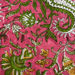 Authentic HandBlock Sanganeri Printed, Eco Friendly Dyes, Pure Soft Cotton Fabric