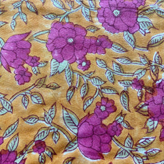 Authentic HandBlock Sanganeri Printed, Eco Friendly Dyes, Pure Soft Cotton Fabric