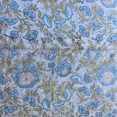 Authentic HandBlock Sanganeri Printed, Eco Friendly Dyes, Pure Soft Cotton Fabric
